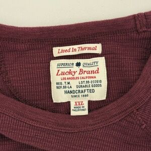 Lucky Brand Burgundy Thermal Top